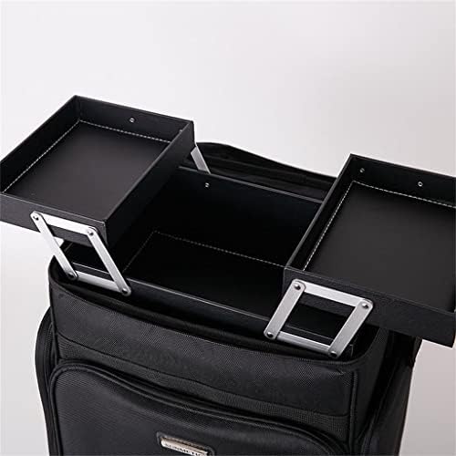נשות קוול טרולי קוסמטיקה תיבת קופסאות ציפורניים איפור איפור קופסא עגלת מזוודה איפור רב -פונקציונלי