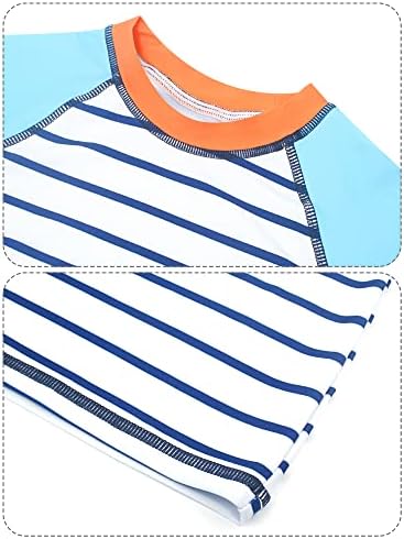 ילד ים ילד שרוול ארוך שרוול ארוך בגדי ים 50+ הגנת שמש בגד ים שומרי פריחה וגזעים בגדי ים עם כובע