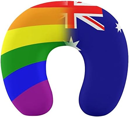 גאווה להטבית אוסטרליה אוסטרליה כרית צוואר כרית צוואר בצורת קצף נסיעה ראש תמיכה בכרית לנשים גברים