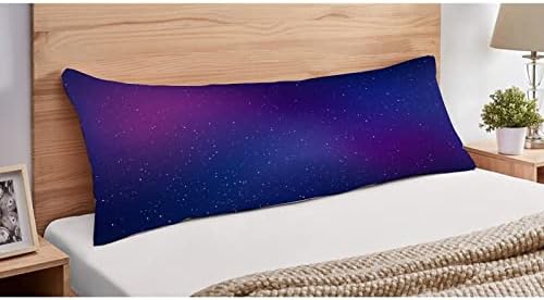 כוכבי UTF4C כוכבי הלכת גלקסי גוף כרית גוף כותנה כותנה 20 x 54 מבוגרים רכים עם כרית רוכסן מכונת ציפית כרית מיטה ארוכה לנשים