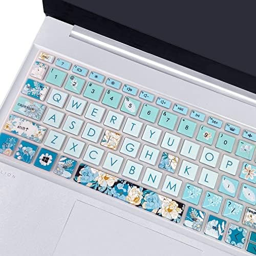 WSLUCKO Silicone Keyboard Cover Skin for 15.6 HP Pavilion & HP Laptop 15-eg 15t-eg 15-eh 15-er Model Series, HP Laptop