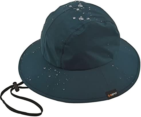 כובע גשם כבד אטום למים עמיד למים אטום למים עם רצועה מתכווננת XL במיוחד גדול גדול גודל ראש גודל רוחב גברים ונשים