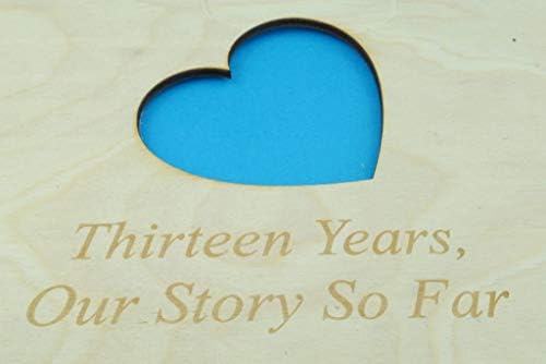 ספר אלבום עץ של 13 שנים - מושלם לבעלך או לחבר שלך
