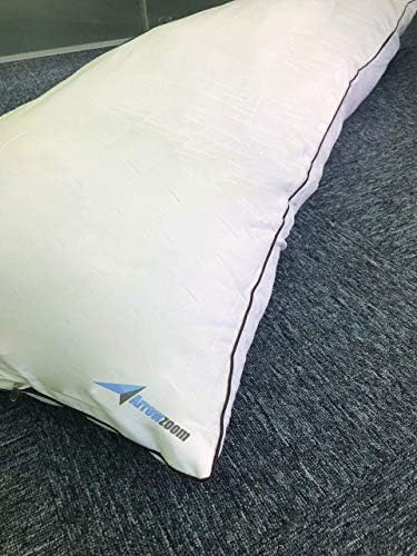 Arrowzoom חדש פוליאסטר רך חדש ממלא מיטה לבנה ארוכה תומכת בכרית גוף עם מלית יותר 160 x 50 סמ / 62 x 19.6 אינץ '