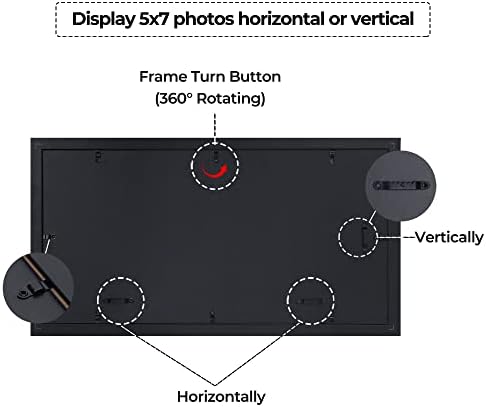 10x20 מסגרות תמונה של קולאז 'שחור עם 3 פתחים, הציגו מספר שלוש תמונות 5x7 או 10x20 ללא מחצלת, מסגרת קולאז' עץ מכוסה על