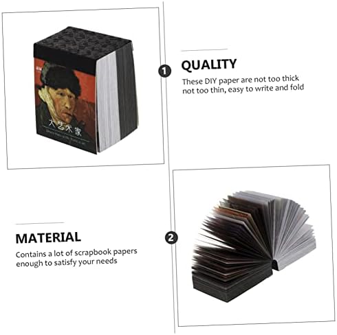 DIDISEAON 400 גיליונות DIY חומר בסיס עיצוב יד מידה עמדה דקור וינטג 'דפוס דפוס נייר חבילת Scrapbook ציוד וינטג