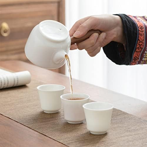 Hemoton קפה Percolator Stovetop נייד קרמיקה סינית קלאסית סיר תה אסייתי מטבח אסייתי כלי תה גונגפו קומקום צד ידית סיר