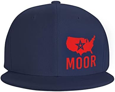 fwoeqiz Morish-America-Amexem-Moroccan כובעים שטוחים שטרות שוליים שחורים מתכווננים כובע בייסבול כובע משאית אופנה לגברים