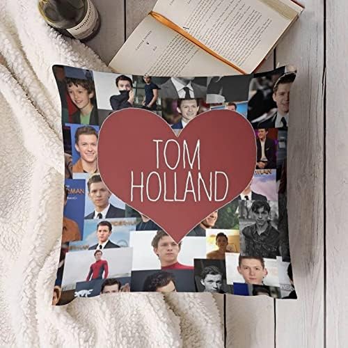 עיצוב הבית הולנד אני אוהב טום כרית כרית מצוירת לזרוק כרית כרית כרית דקורטיבית מכסה 18X18 אינץ '