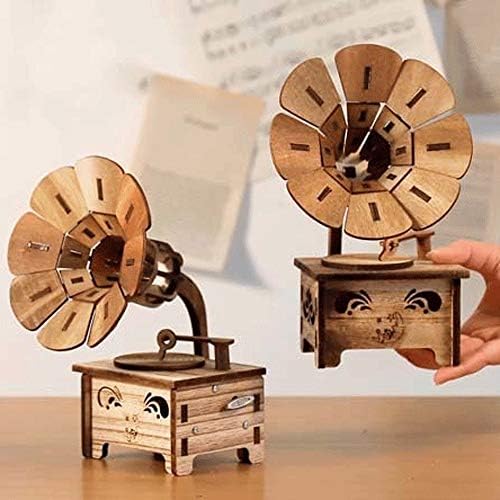 UXZDX פונוגרפיה מעץ קופסא מוזיקה קופסא מוזיקה יצירתית מתנות לילדות מתנות לקישוט הבית הזמנות