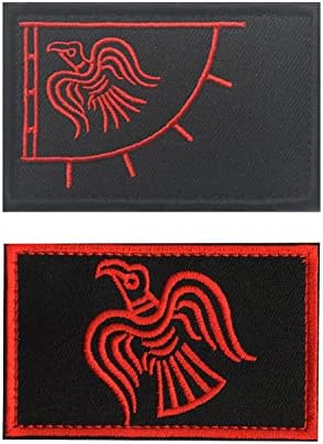 2 מחשבים של Aliplus viking Tackes Viking Laven Flag Patchat
