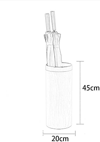עמדת מטריית פלסטיק של אומון, מתלה מחזיק מטרייה מהיר מודרני לקנים, מקלות הליכה מסדרון/צבע עץ