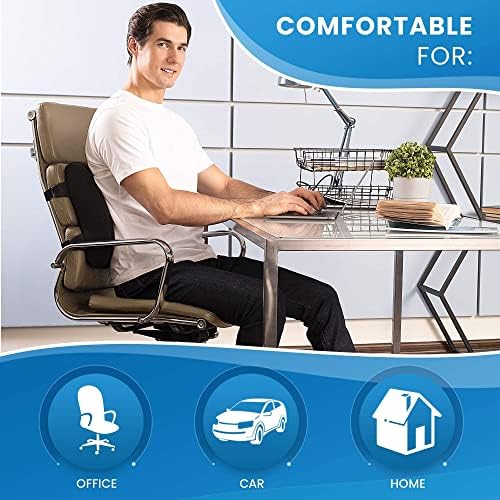 נוחות נצחית כרית תמיכה המותנית לכיסא משרדי וכרית לחיזוק לחבילת רגליים