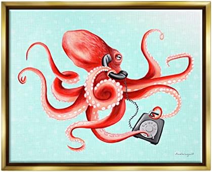 תעשיות סטופל אדומות Ombre תמנון זרועות רטרו טלפון רטרו, עיצוב מאת אמלי לגוול