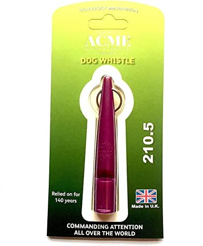 Acme Model 210.5 שריקת כלבים מפלסטיק סגול לכלבים
