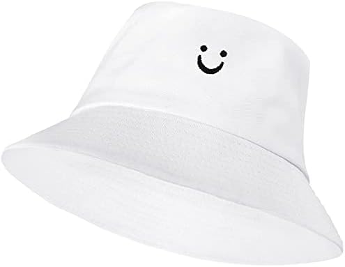 כובע דלי דלי סמיילי סמיילי כובע דייג רקום לטיולים חוץ חיצוני