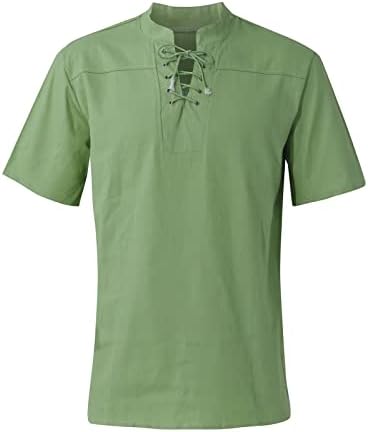 חולצות כושר של Zefotim Slim Fit לגברים שרוול קצר v עבודות צוואר נלי חולצות פולו