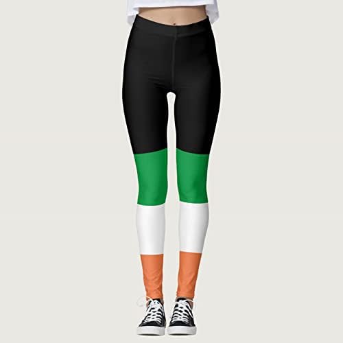 בגד גוף לנשים מכנסיים קצרים בתוספת גודל נשים של רצועות טוב מזל ירוק מכנסיים הדפסת חותלות מכנסיים עבור יוגה