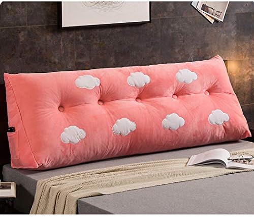Yzjj מילוי ספה משולשת מיטת כרית גב אחורה תמיכה במשענת גב/כריות קריאה עם כיסוי נשלף
