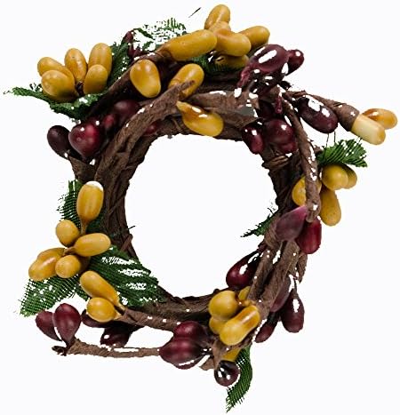 מתנות CWI 6 חלקים בורגונדי מיני פיפ טבעת פירות יער, 1 אינץ '