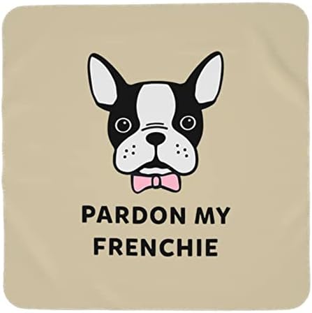 Waymay Pardon My Frenchie Baby שמיכה מקבלת שמיכה עבור עגלת פעוטון לכיסוי יילוד של תינוקות