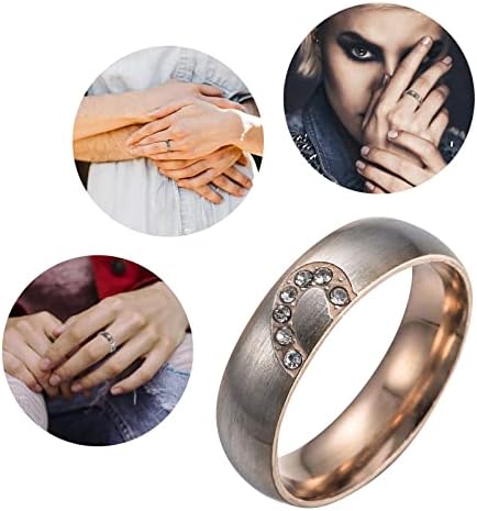 2023 טבעת פלדה פשוטה פשוטה טבעת טבעת נשים מצוירת טבעת תכשיטים חמודה