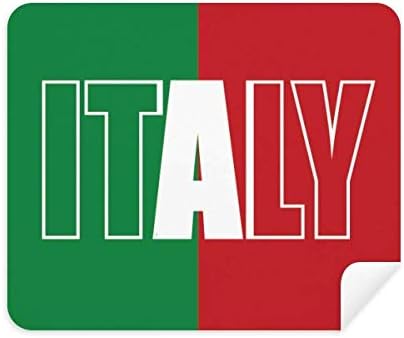 איטליה המדינה דגל שם ניקוי בד מסך מנקה 2 יחידות זמש בד