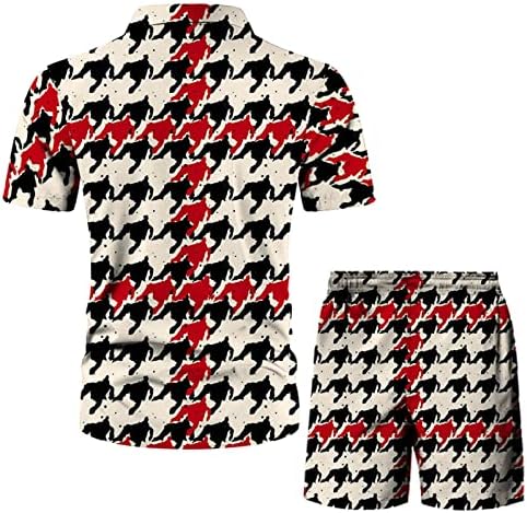 XZHDD Mens 2 חלקים מערכי תלבושת הוואי מקרי