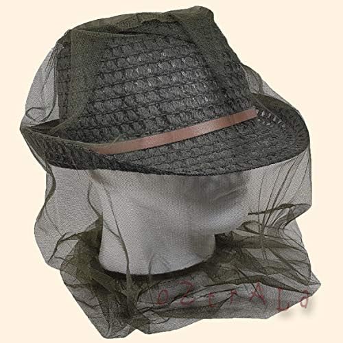 ראש נטו מסך לטוס חרקים באג בוש דיג יתושים מוזי דבורה אאוטבק כובע רשת ארהב כהה זית