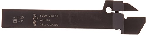 Sandvik Coromant RF123F20-1616B Corocut Steel 1-2 כלי SHANK לכלי פרידה ולמחזיק חריץ, 0.984 עומק חיתוך מקסימלי