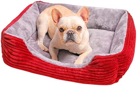 מלבן WXBDD מיטת שינה מיטת שינה כלב גור כלבי ספה מיטת חיות מחמד בית חורף מיטות חמות כרית לכלבים קטנים