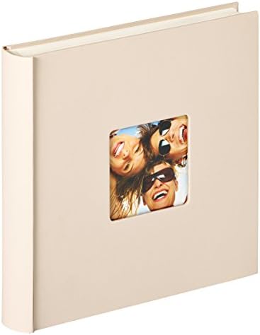 אלבום של Walther Fun Book Bound עבור 100 דפים לבנים, נייר מרקם, חול, 30 x 30 x 5 סמ