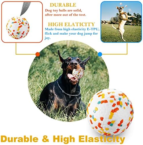 כדורי כלבים של ג'רוק, כדור צעצוע של כלבים בלתי ניתנים להריסה לעיסות אגרסיביות, כדור אינטראקטיבי גמישות גבוהה לאילוף