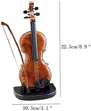 N/A מצויר ביד קישוטי קופסאות מוסיקה כינור קופסא מוסיקה חמודה מתנה ליום הולדת כינור מלאכה מיניאטורית