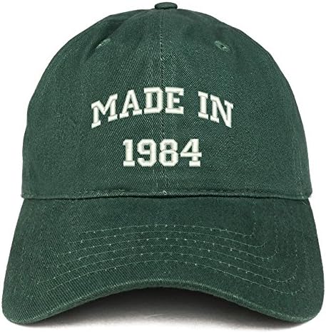 חנות הלבשה אופנתית תוצרת 1984 טקסט רקום כובע כותנה מוברש ליום הולדת 39