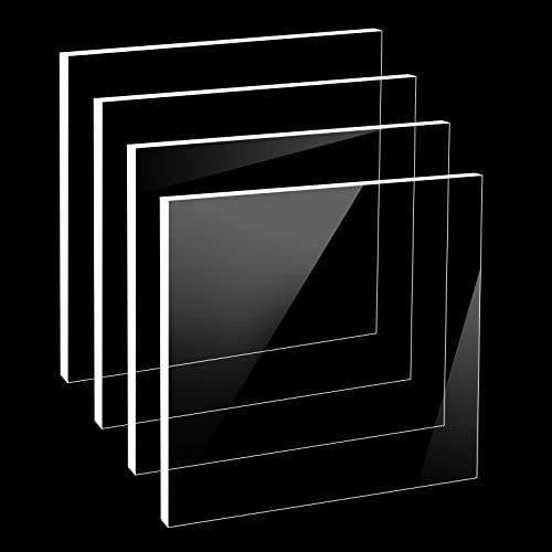 גיליונות Plexiglass Adisen 12 x 16 , גיליון אקרילי ברור בעובי 1/8 אינץ
