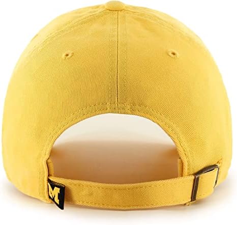 '47 מישיגן וולברינס גברים נשים לנקות מתכוונן סטרפבק זהב צוות צבע לוגו כובע