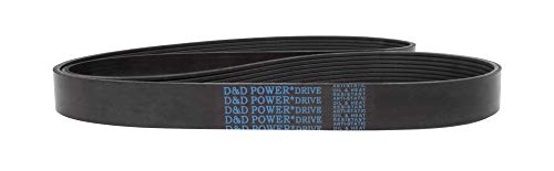 D&D PowerDrive 1140L8 פולי V חגורת, גומי