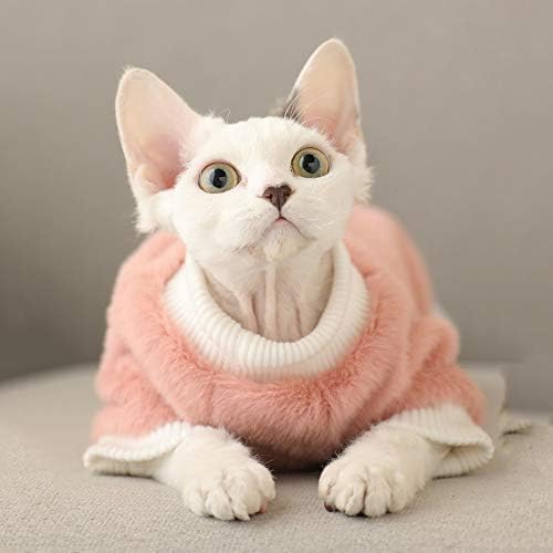 Opwele Cats בגדים סתיו חתולי חורף תחפושת פליס רך חתולי כלב קפוצ'ונים חמים