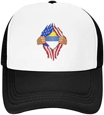 ארהב ואנטיגואה וברבודה דגלי כובע הבייסבול לילדים, יש פונקציה נושמת טובה, נוחות טבעית ונושמת