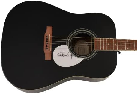פול סטנלי חתם על חתימה בגודל מלא גיבסון אפיפון גיטרה אקוסטית עם ג 'יימס ספנס אימות ג' יי. אס. איי קואה-הכוכב של נשיקה-חם