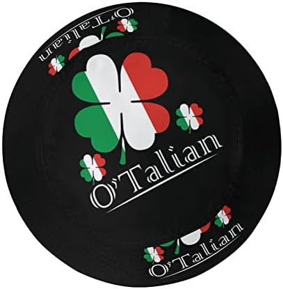 WeedKeycat O'talian Irish 4 עלים תלתן דגל איטלקי דלי יוניסקס כובע אופנה אופנה מודפסת דייג אריזה כובע שמש לטיולי
