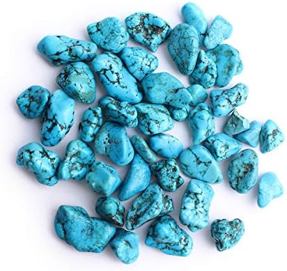 SUWEILE JJST Blue Howlite אבן צנחה אבן כחולה סלע מלוטש טורקיז ריפוי חן חן דגימה מינרלית DIY תליון בית עיצוב 0304