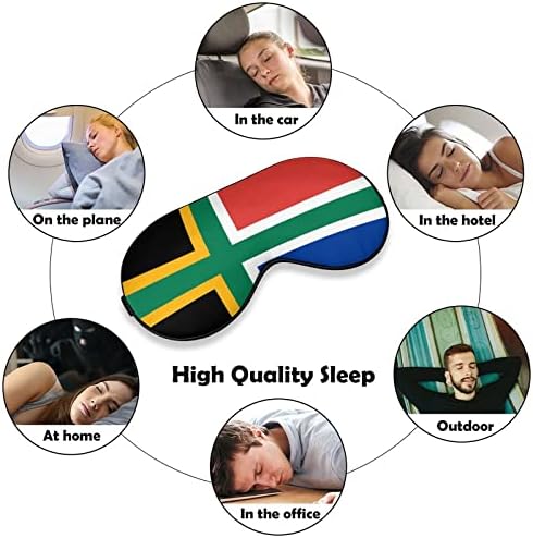 דגל צלב נורדי דרום אפריקה כיסוי מסיכת עיניים רכה מכסה אפקטיבי הצללה מסכת שינה נוחות עם כיסוי עיניים עם רצועה מתכווננת אלסטית