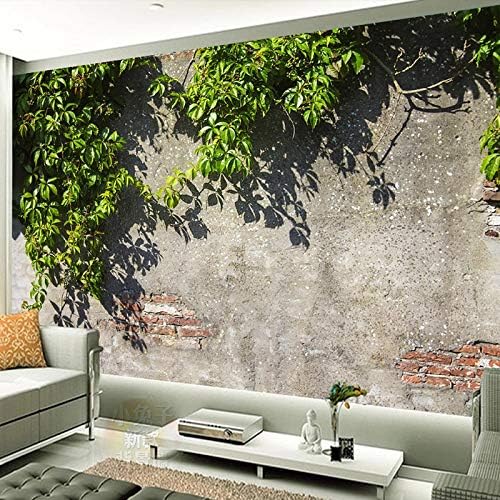 מותאם אישית 3 ד גדול קיר תמונה טפט ירוק סניף בריק קיר ציורי קיר סלון מסעדה רקע קיר חלקה עיצוב הבית, 180 סמ עבור 280 סמ