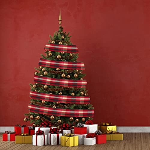 קישוטי עץ חג המולד סרט חג המולד קישוטי מלאכה לחג המולד עטיפת מתנה עטיפת מסיבות חתונה זרים ומלאכות DIY 2 מ 'קישוטים