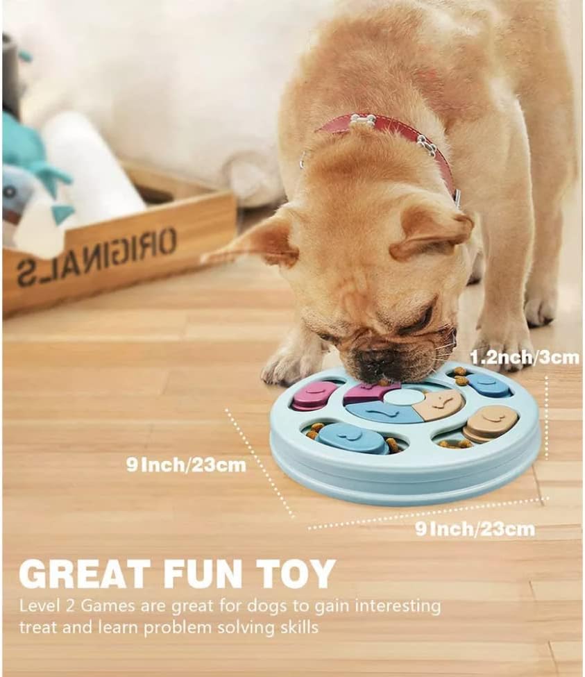 צעצוע של פאזל כלבים אינטראקטיבי, צעצוע פאזל כלבים, מזין פאזל כלבים, צעצוע מזין איטי של כלבים, מנת משכל של חיית מחמד, טפל
