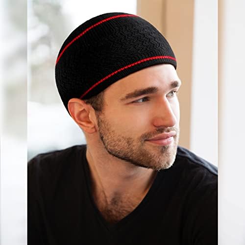 9 חתיכות לסרוג קופי כובעי גולגולת כובעי גברים נשים מוסלמי קסדת אניה לנשימה הרמדאן סרוגה כפה