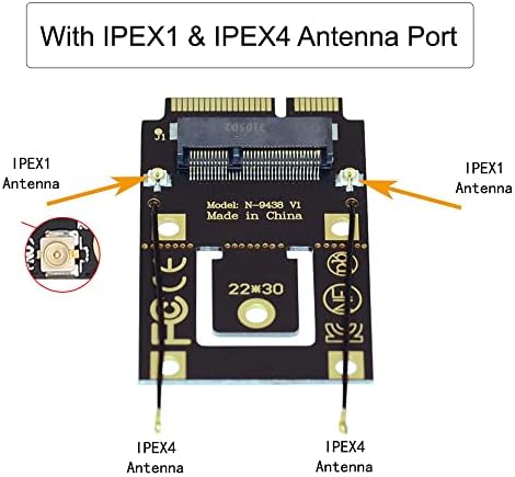 Xiwai ngff M.2 Key-A למיני PCI-E PCI מתאם ממיר אקספרס עבור 9260 8265 7260 כרטיס AC