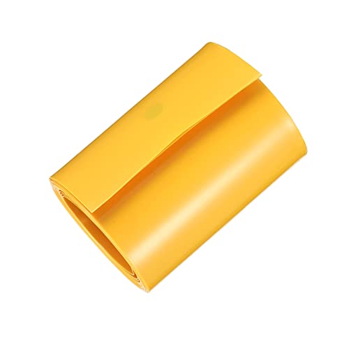 DMIOTECH 65 ממ שטוח 2 מ 'שרוולי סוללה PVC עוטף חום צינורות מכווץ לחבילת סוללה AA צהוב